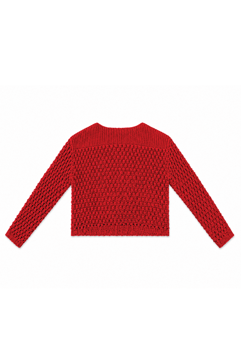 Camiseta de punto roja