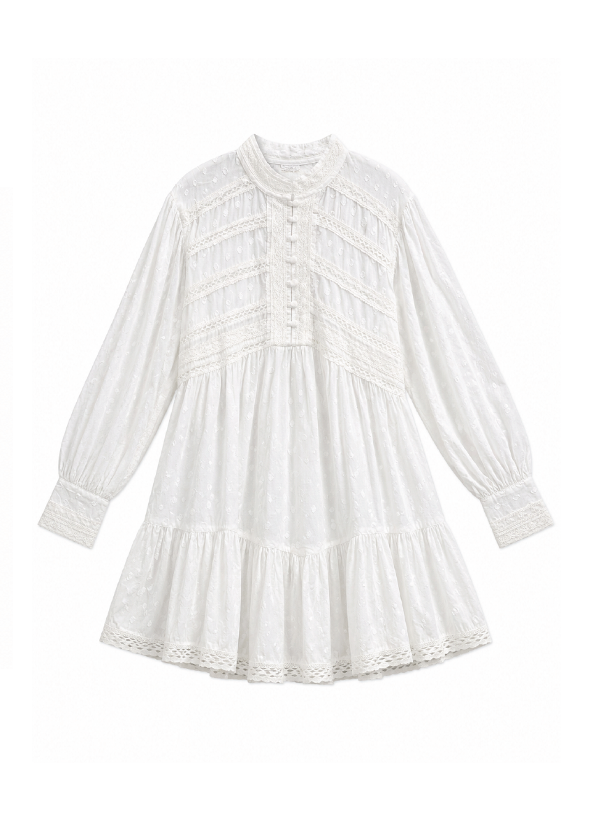 Vestido corto blanco