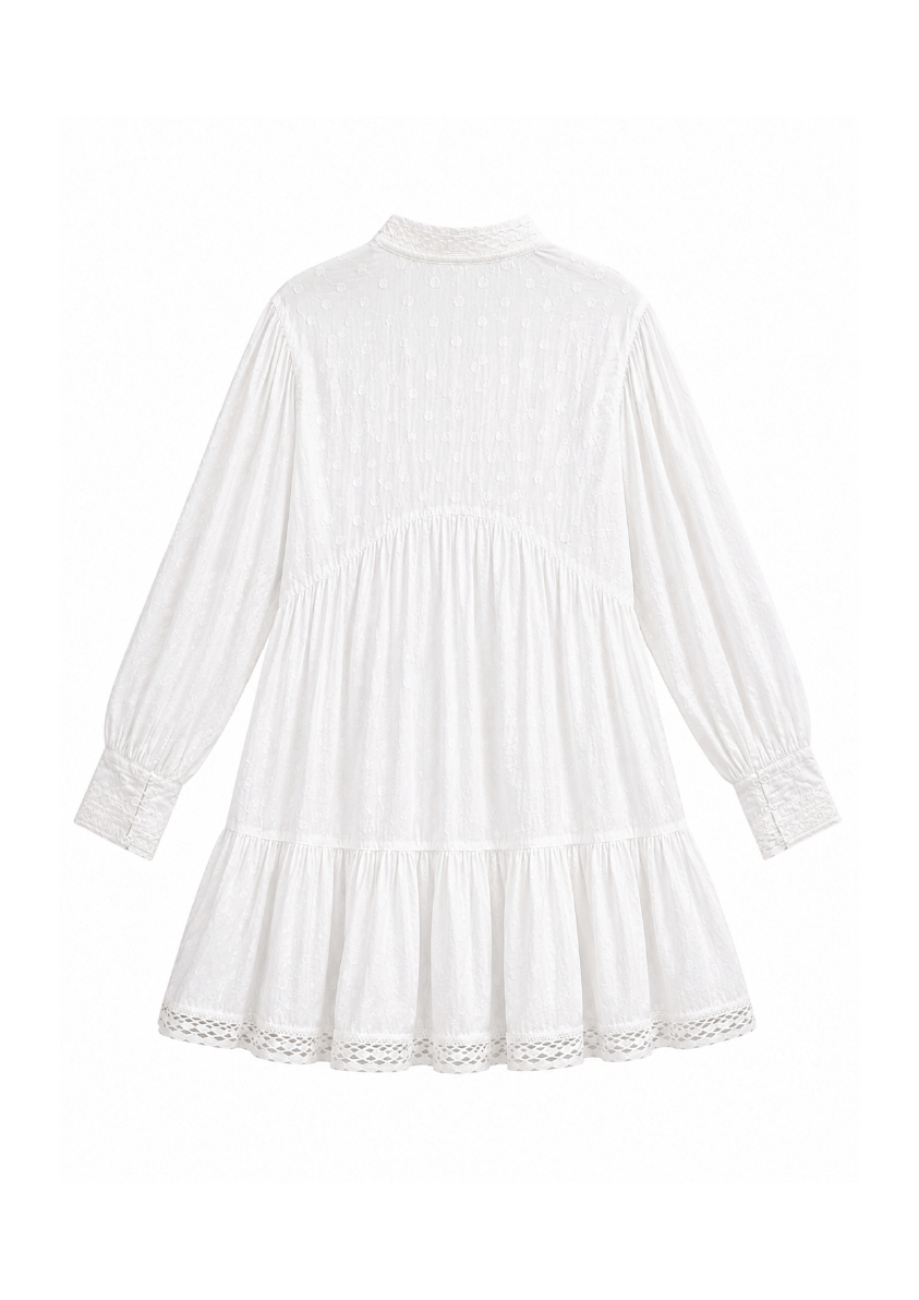 Vestido corto blanco